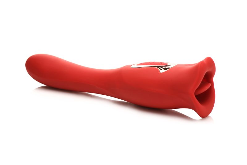 Lickgasm Kiss + Double-sided Kiss Vibrator - Red