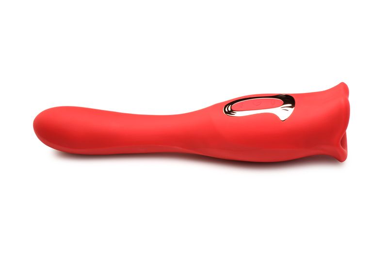 Lickgasm Kiss + Double-sided Kiss Vibrator - Red