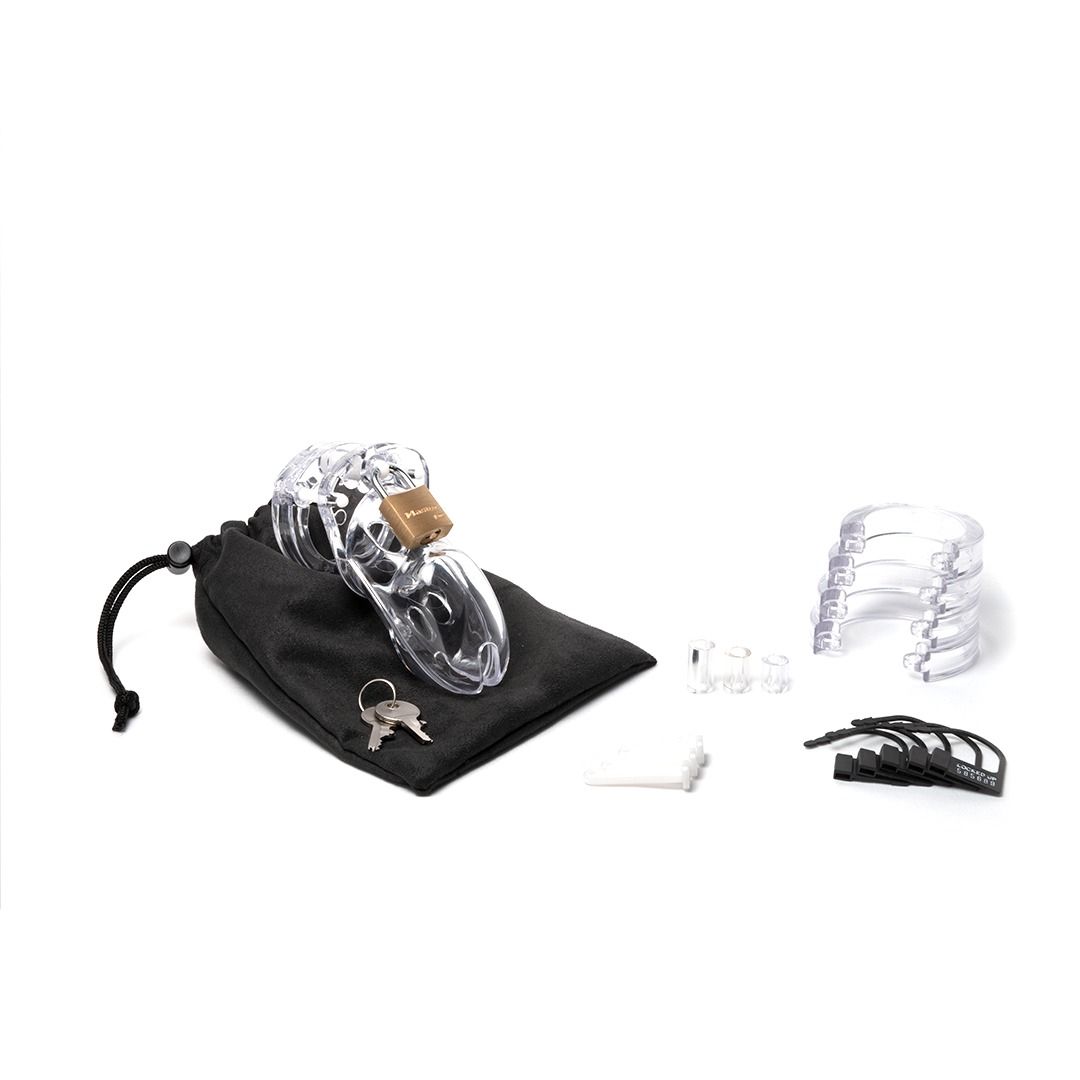 CB-3000 Chastity Cage - Transparent - 37 mm