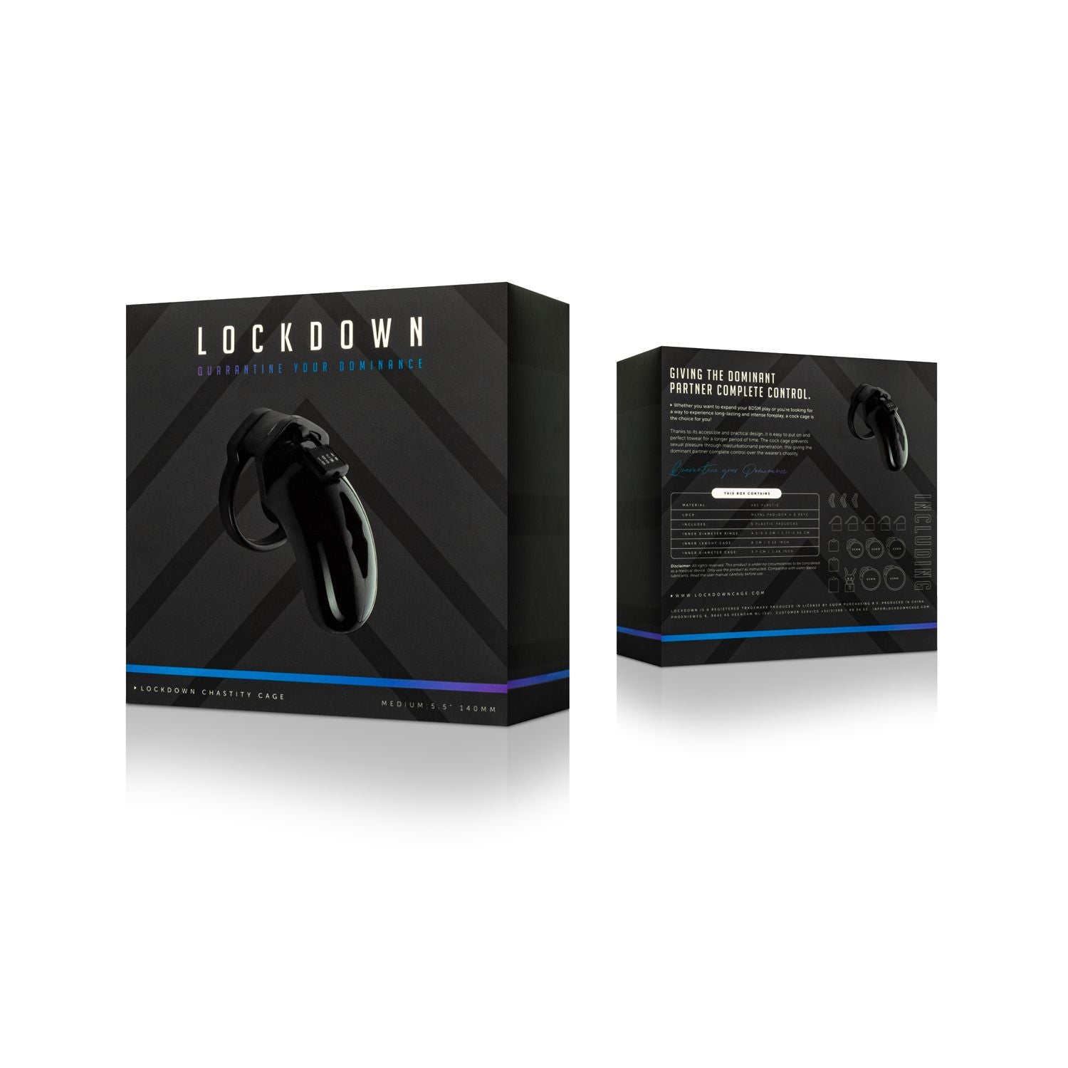 Lockdown Chastity Cage - Medium