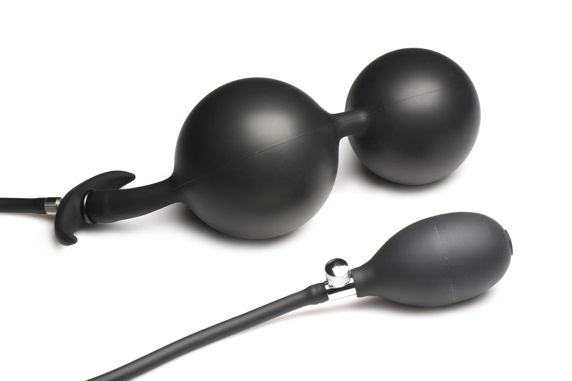 Inflatable Silicone Anal Plug - Black