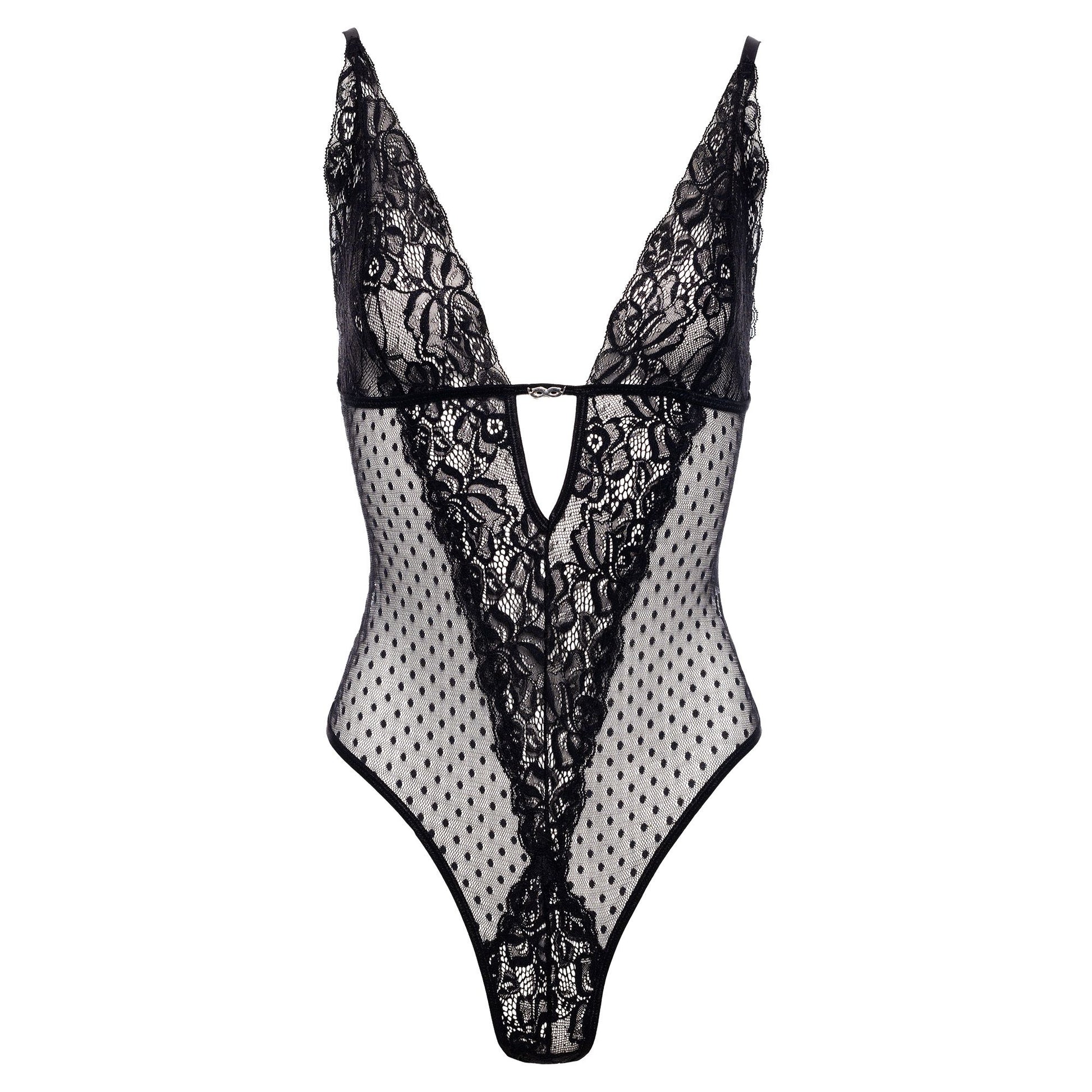 Christine - Body Dewi with Open Crotch - Black