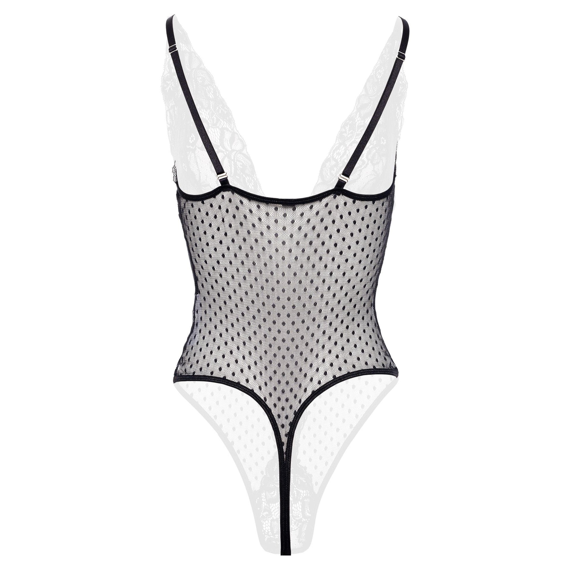 Christine - Body Dewi with Open Crotch - Black