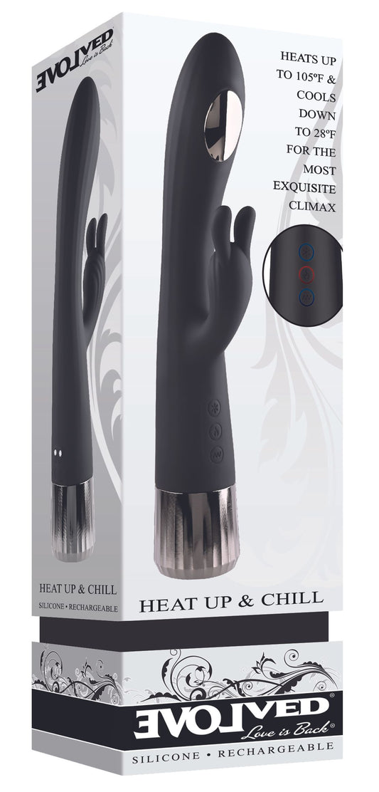 Evolved - Heat Up and Chill Rabbit Vibrator - Black