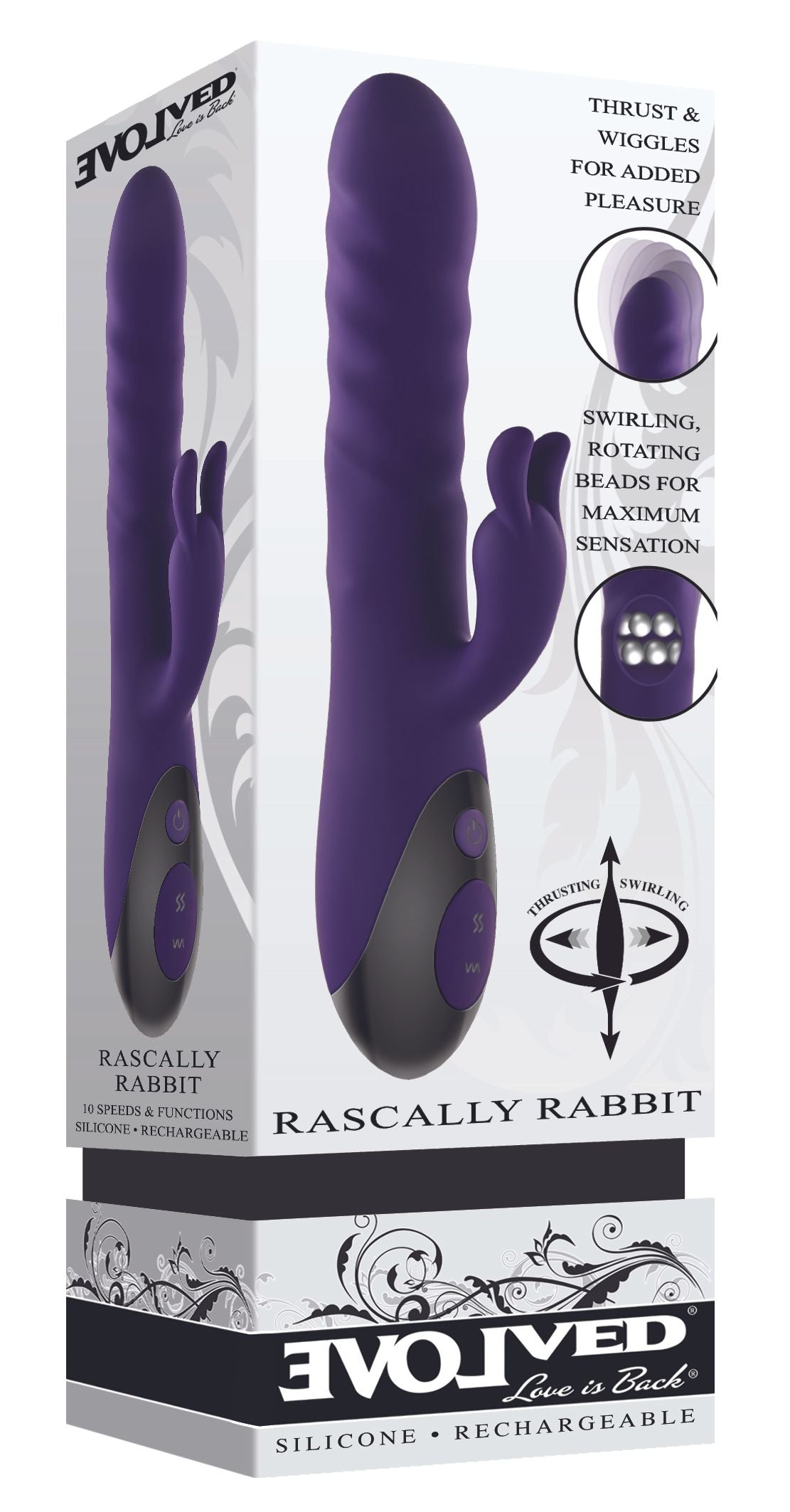 Evolved - Rascally Rabbit Vibrator - Purple