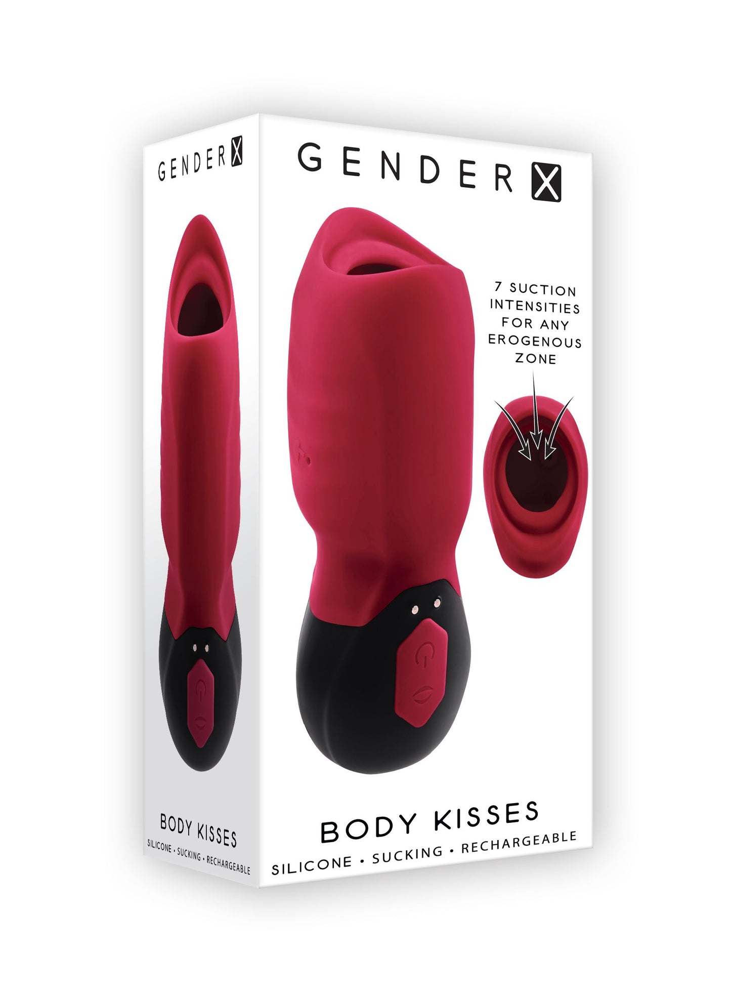 Evolved - Body Kisses Vibrator - Red/Black