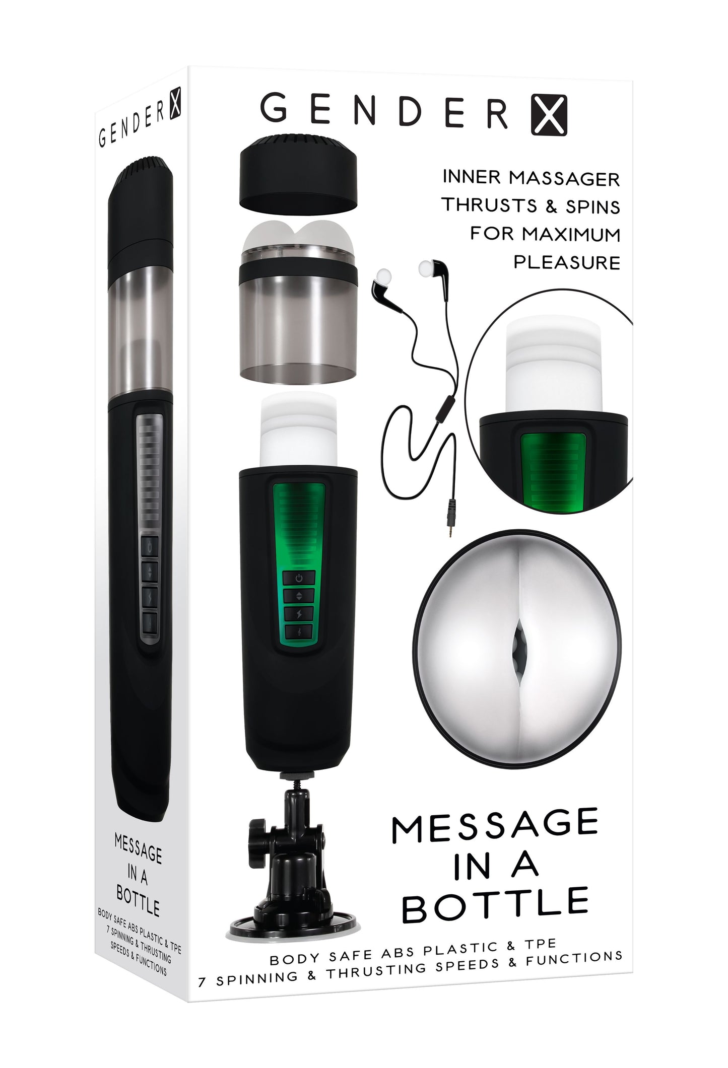 Evolved - Message in a Bottle Masturbator - Black