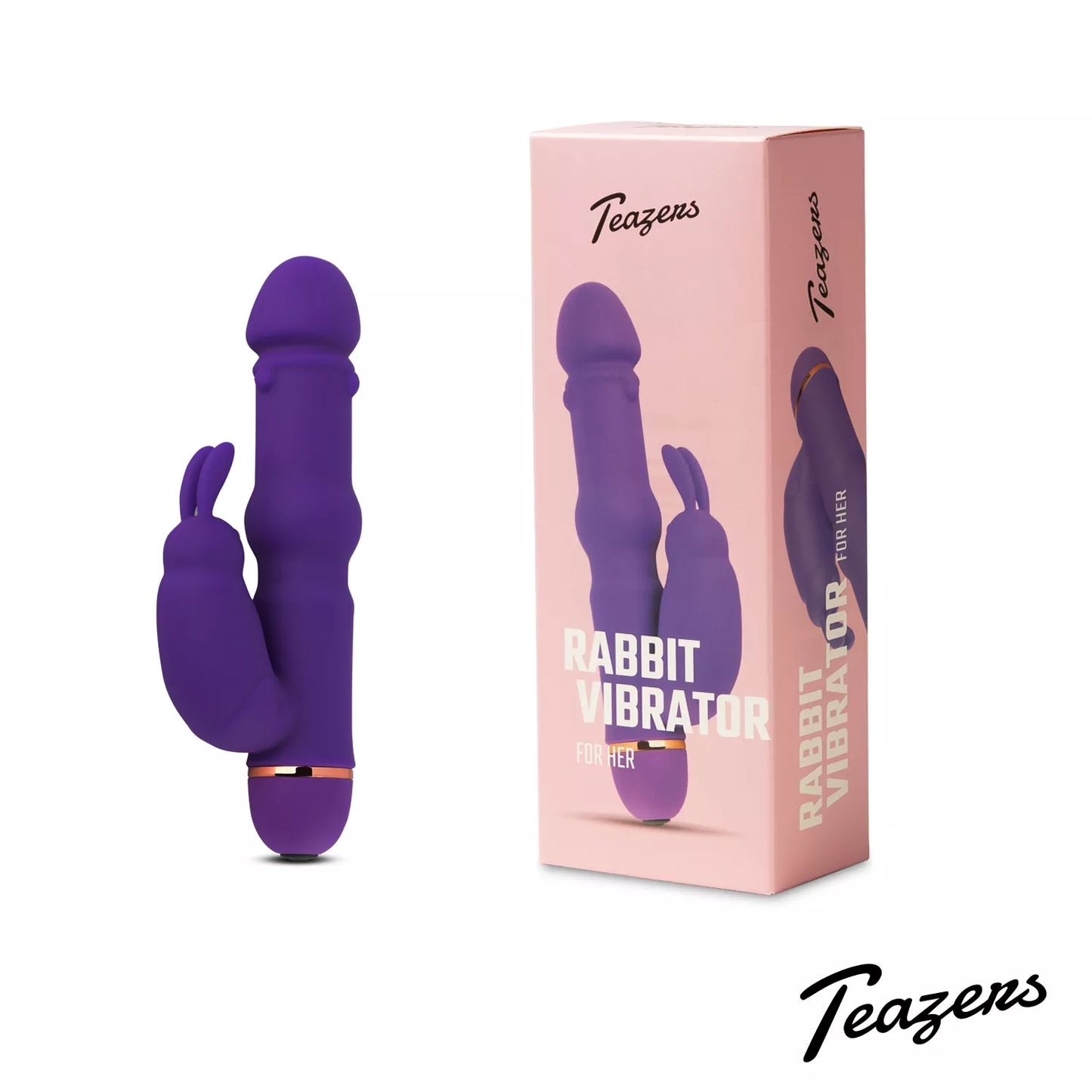 Vibrador Teazers Silicone Rabbit - Roxo