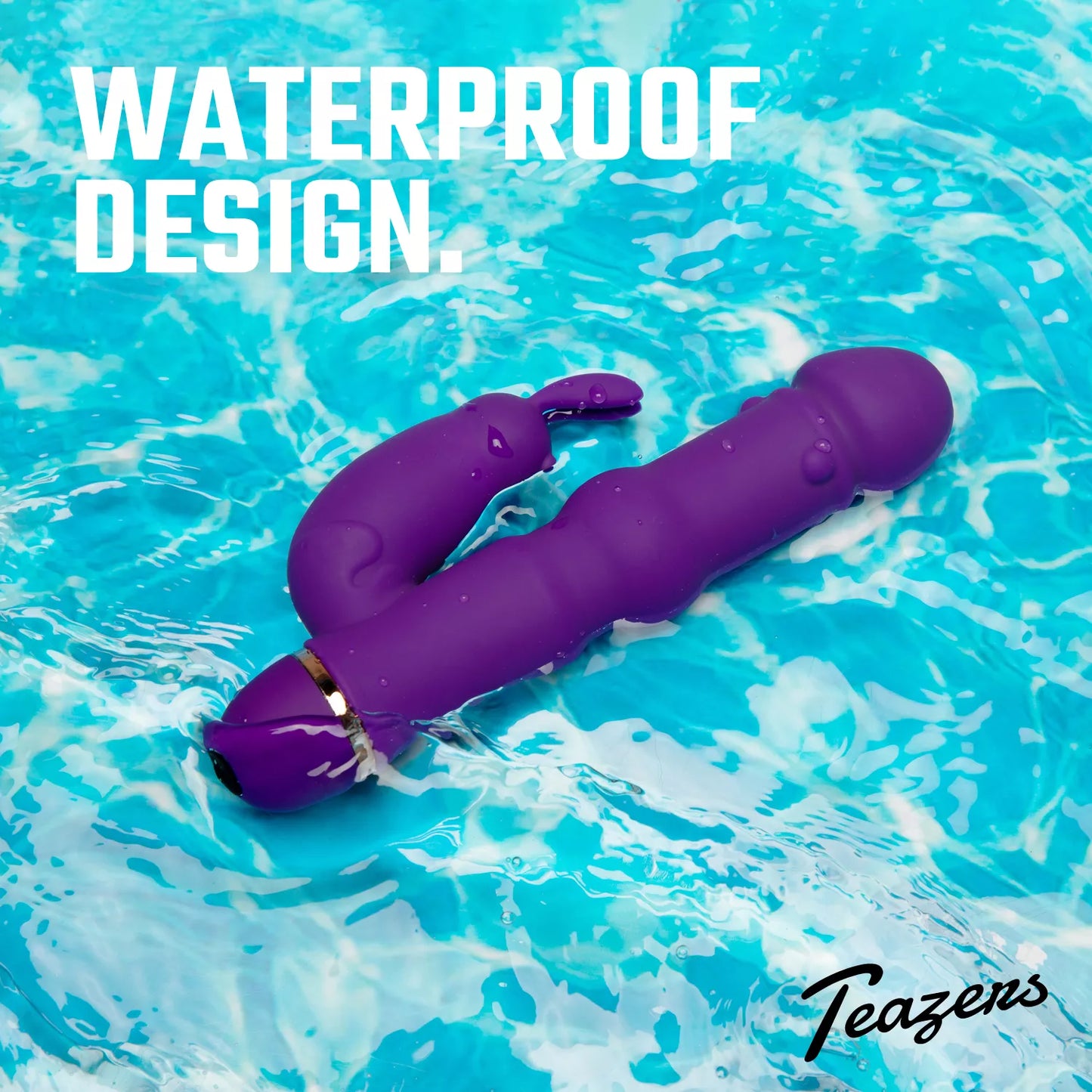 Vibrador Teazers Silicone Rabbit - Roxo