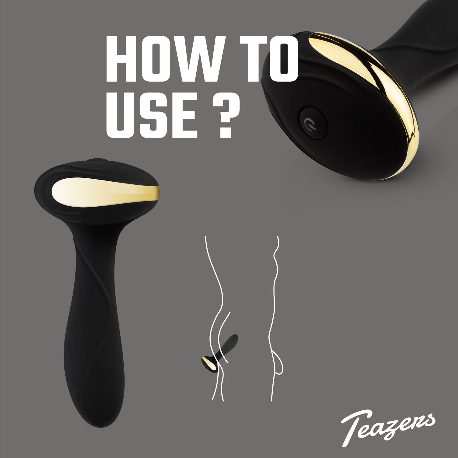 Teazers – Heat Of The Moment Butt Plug Vibrator – Black