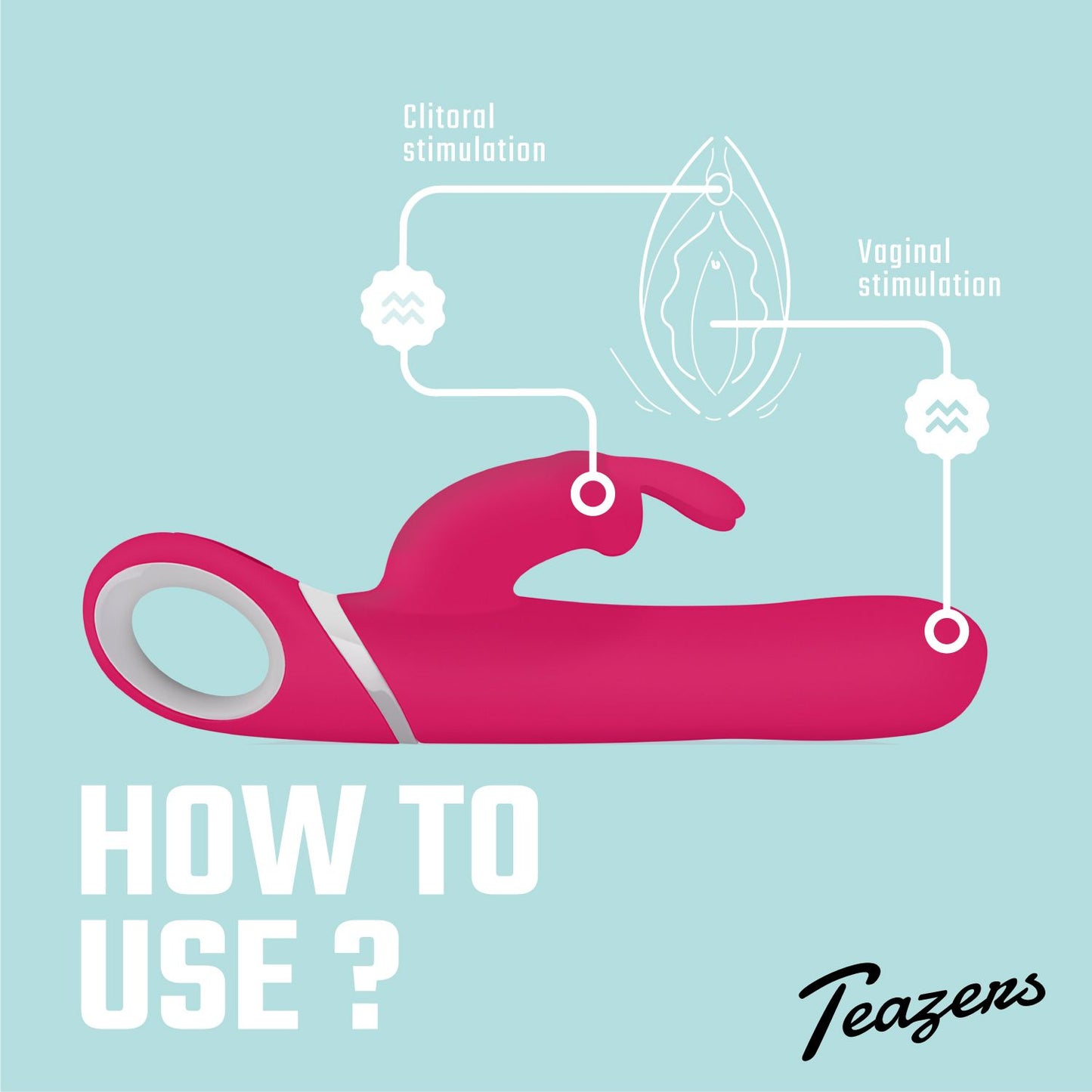 Teazers – Rabbit Vibrator – Pink