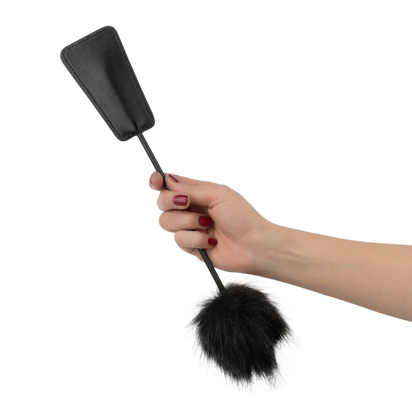 Easytoys Fetish - Fluffy Tickler and Whip in 1 - Black