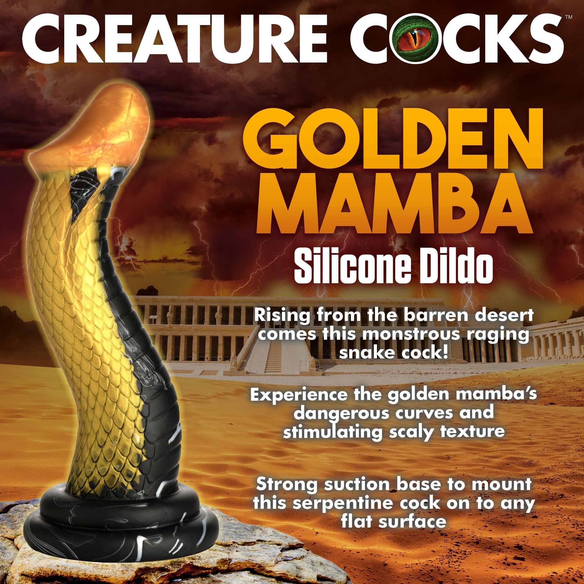 Golden Mamba Dildo