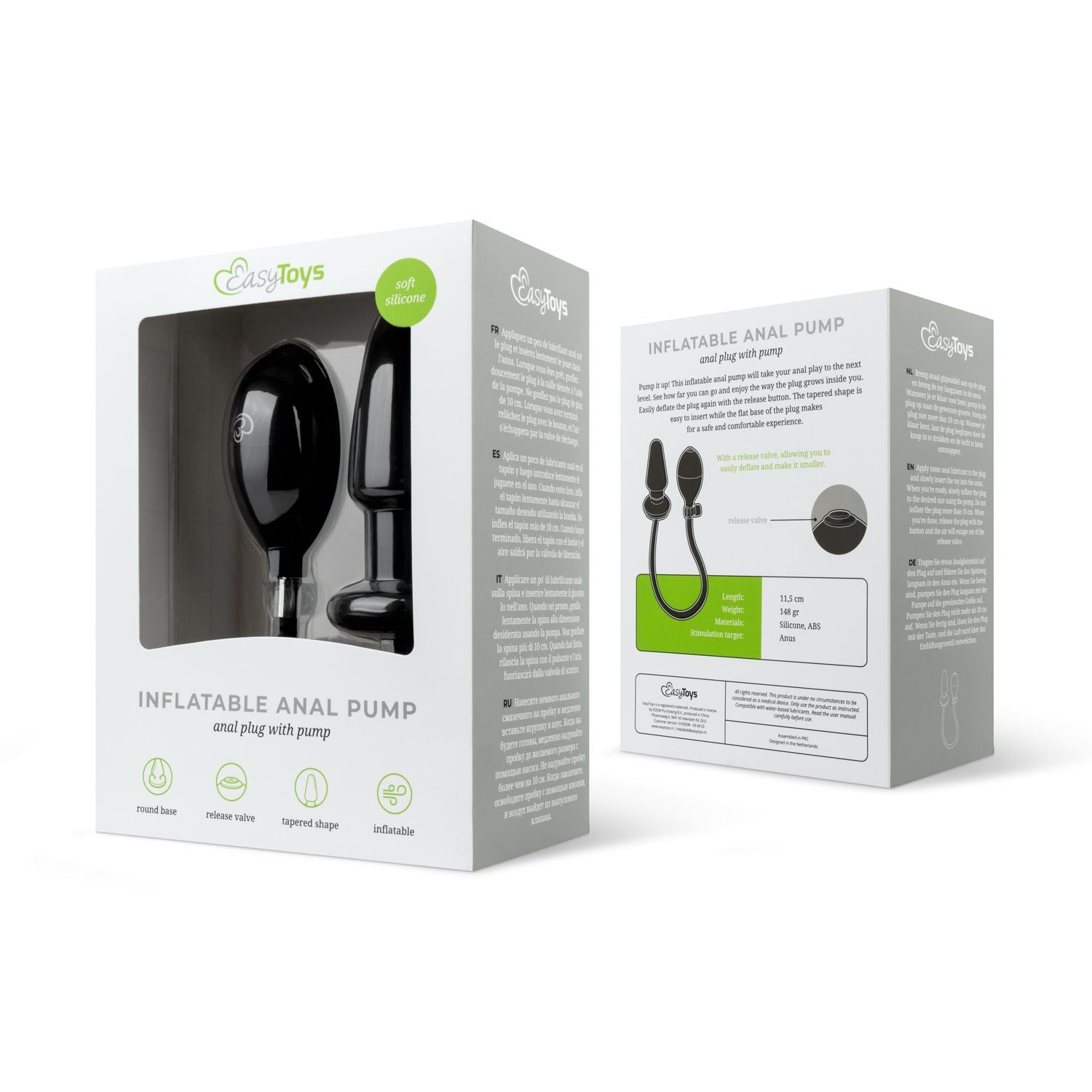 Inflatable Anal Pump - Black