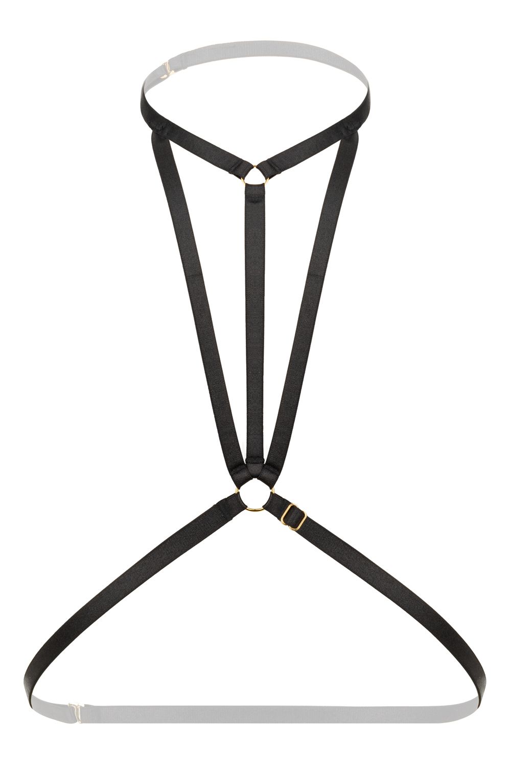 Christine - Strappy Harness Bralette Obsession -Black