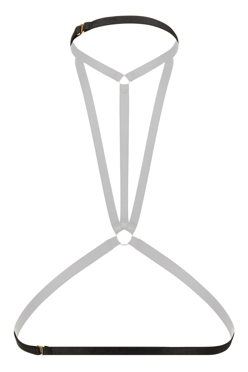 Christine - Strappy Harness Bralette Obsession -Black