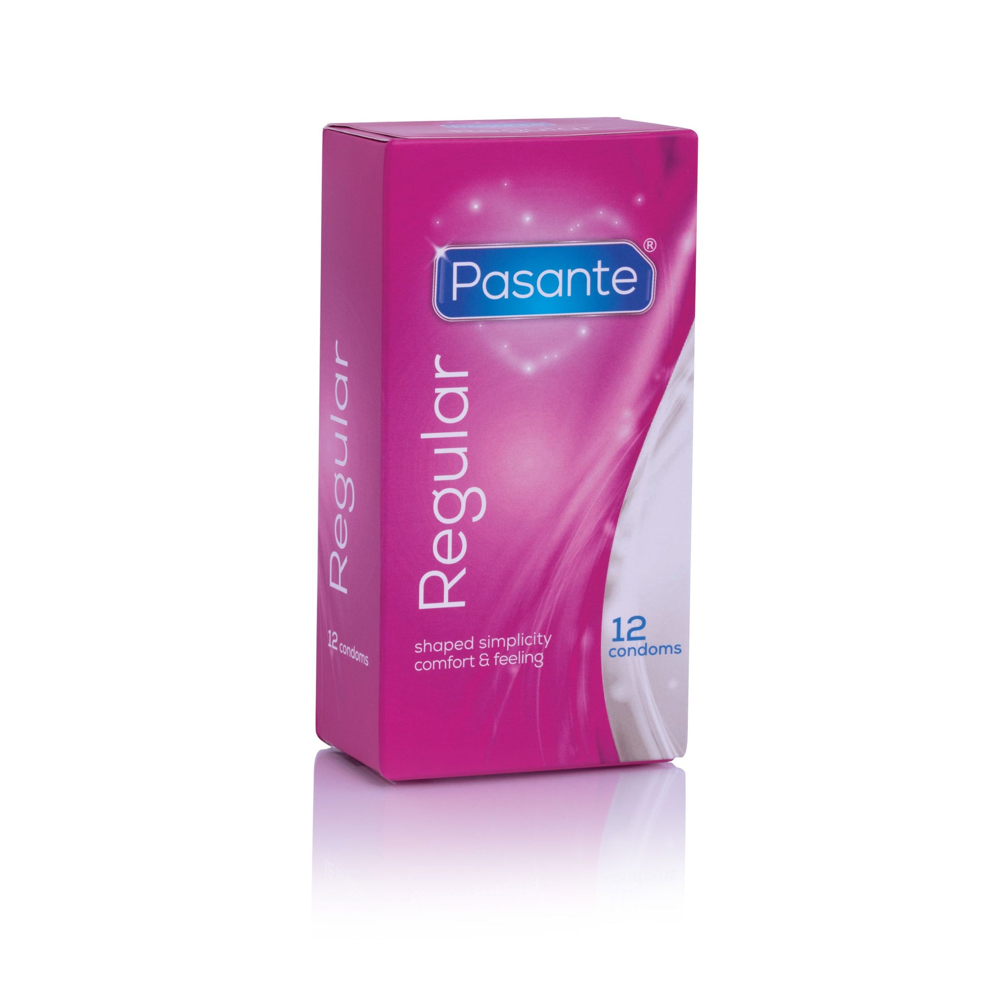 Pasante Regular condoms 12 pack in pink box
