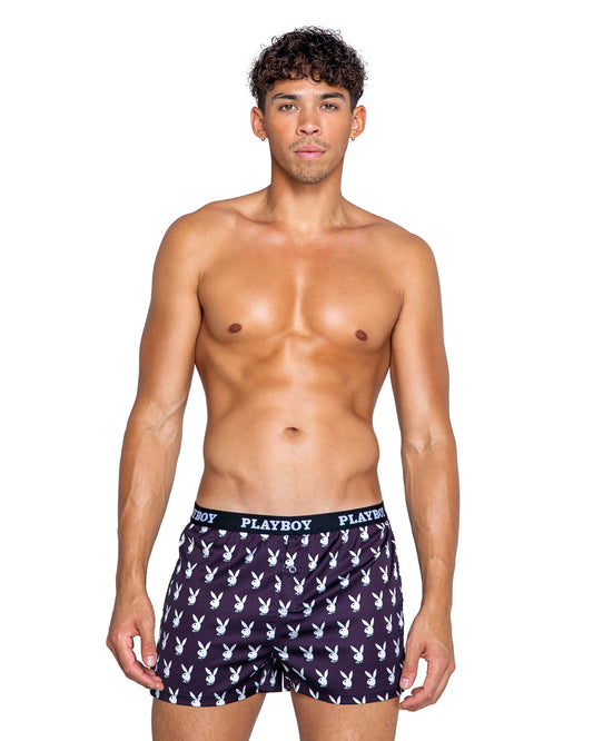 Playboy Lingerie - Mens Champion Boxer - Black
