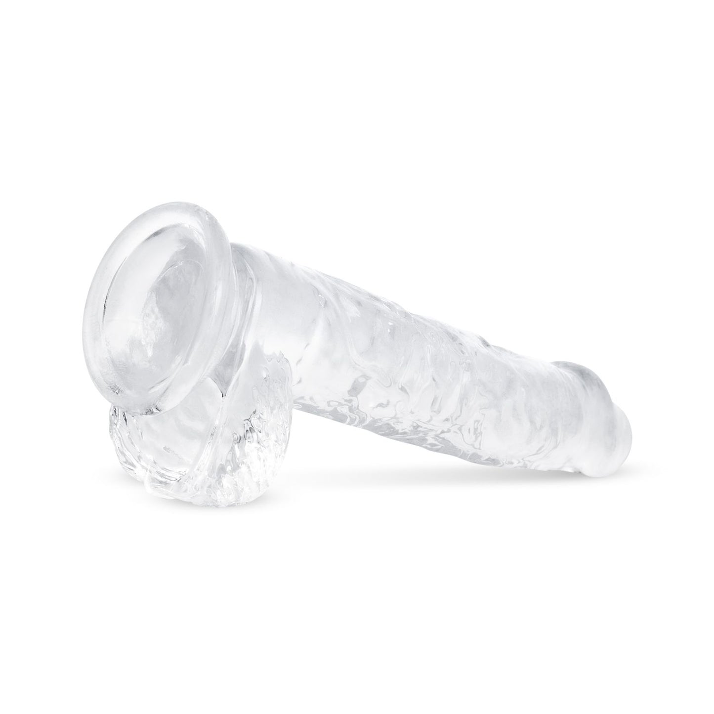 Jelly Dildo with Balls - 13.5 cm