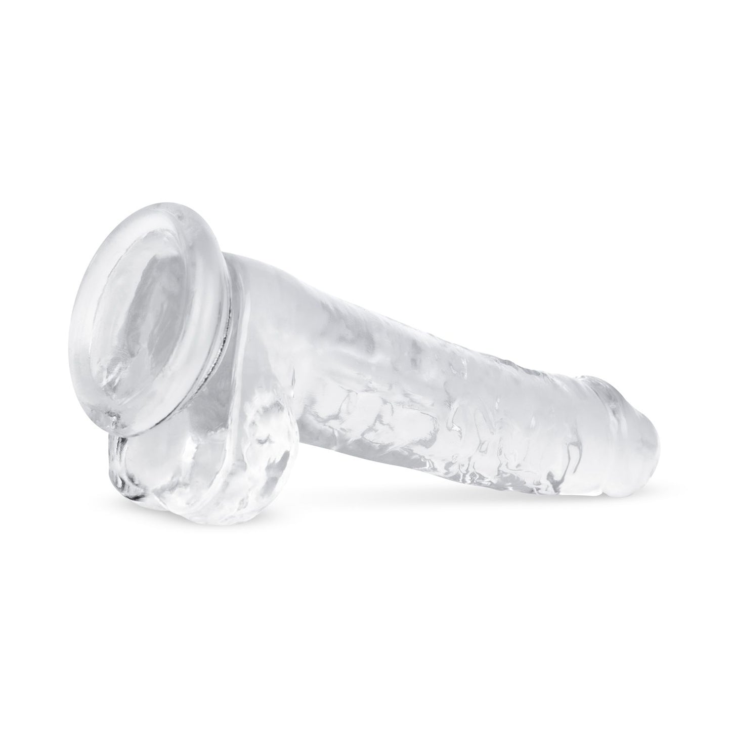 Jelly Dildo with balls - 19 cm
