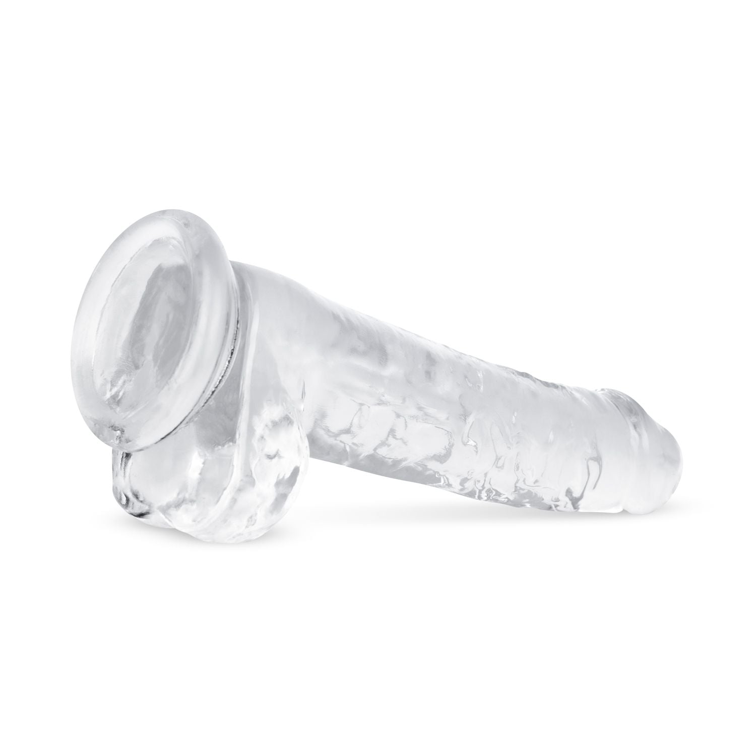 Jelly Dildo with balls - 19 cm