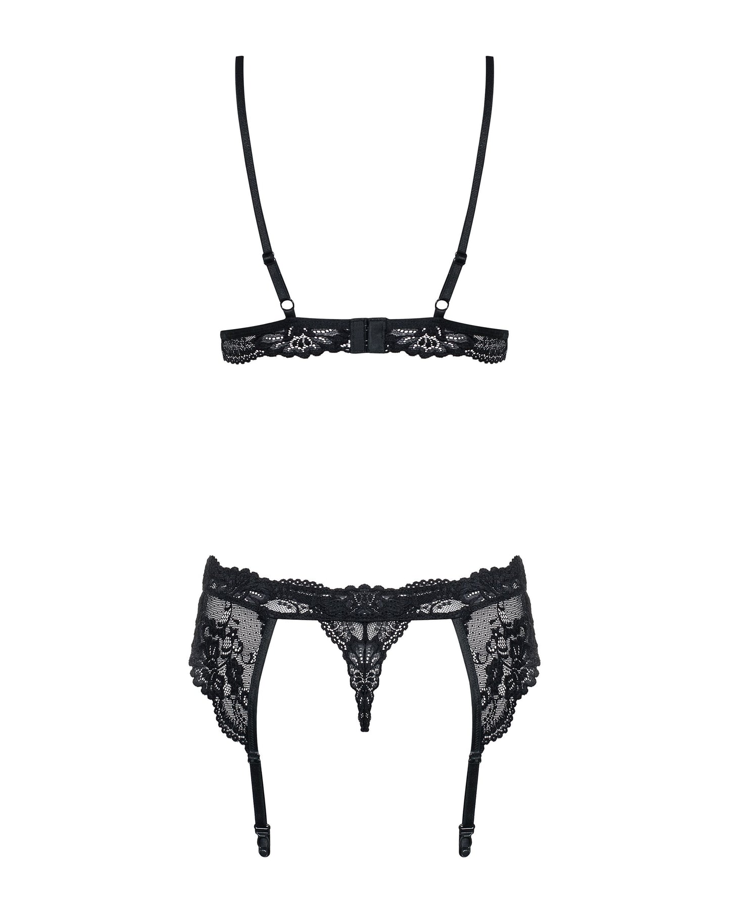 Obsessive - 3-Piece Lace Lingerie Set