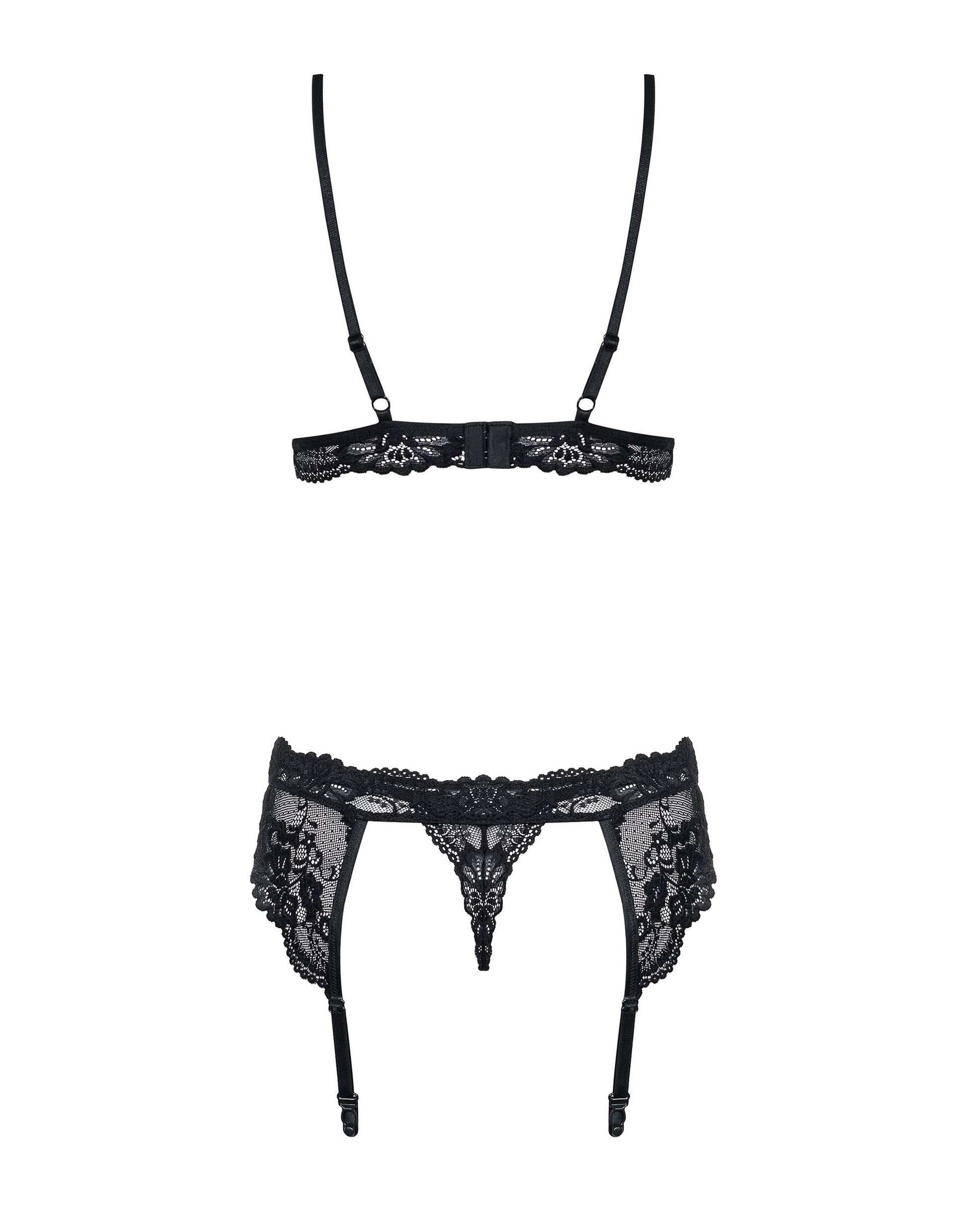 Obsessive - 3-Piece Lace Lingerie Set