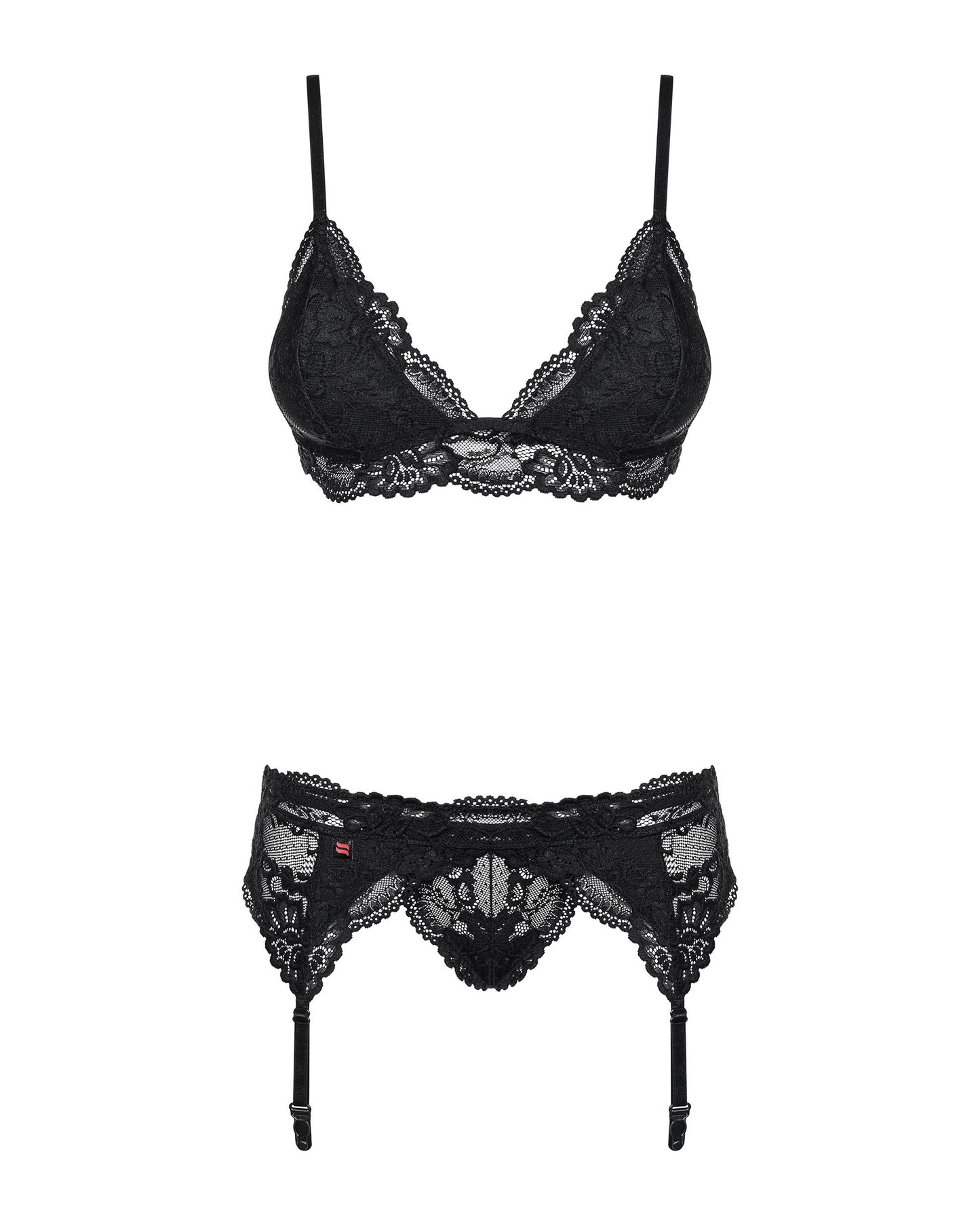 Obsessive - 3-Piece Lace Lingerie Set