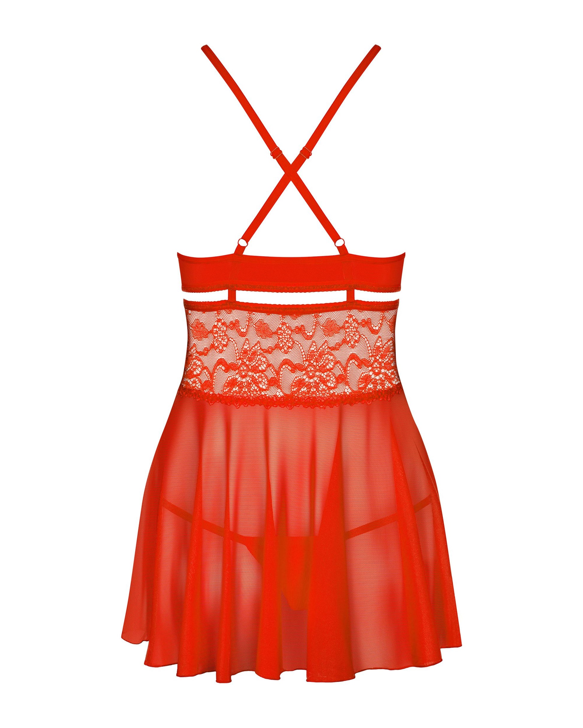 Obsessive - Babydoll Set - Red