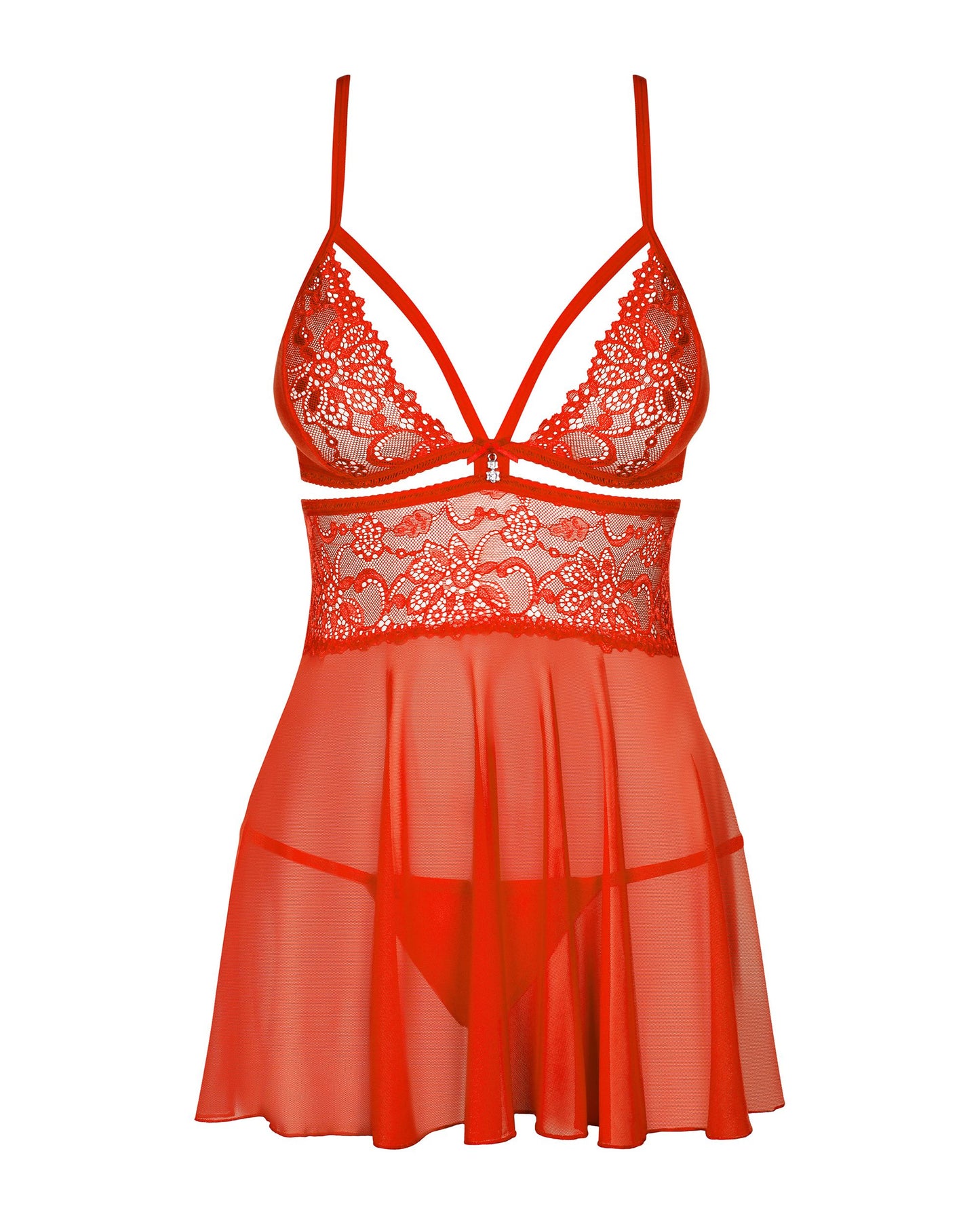 Obsessive - Babydoll Set - Red