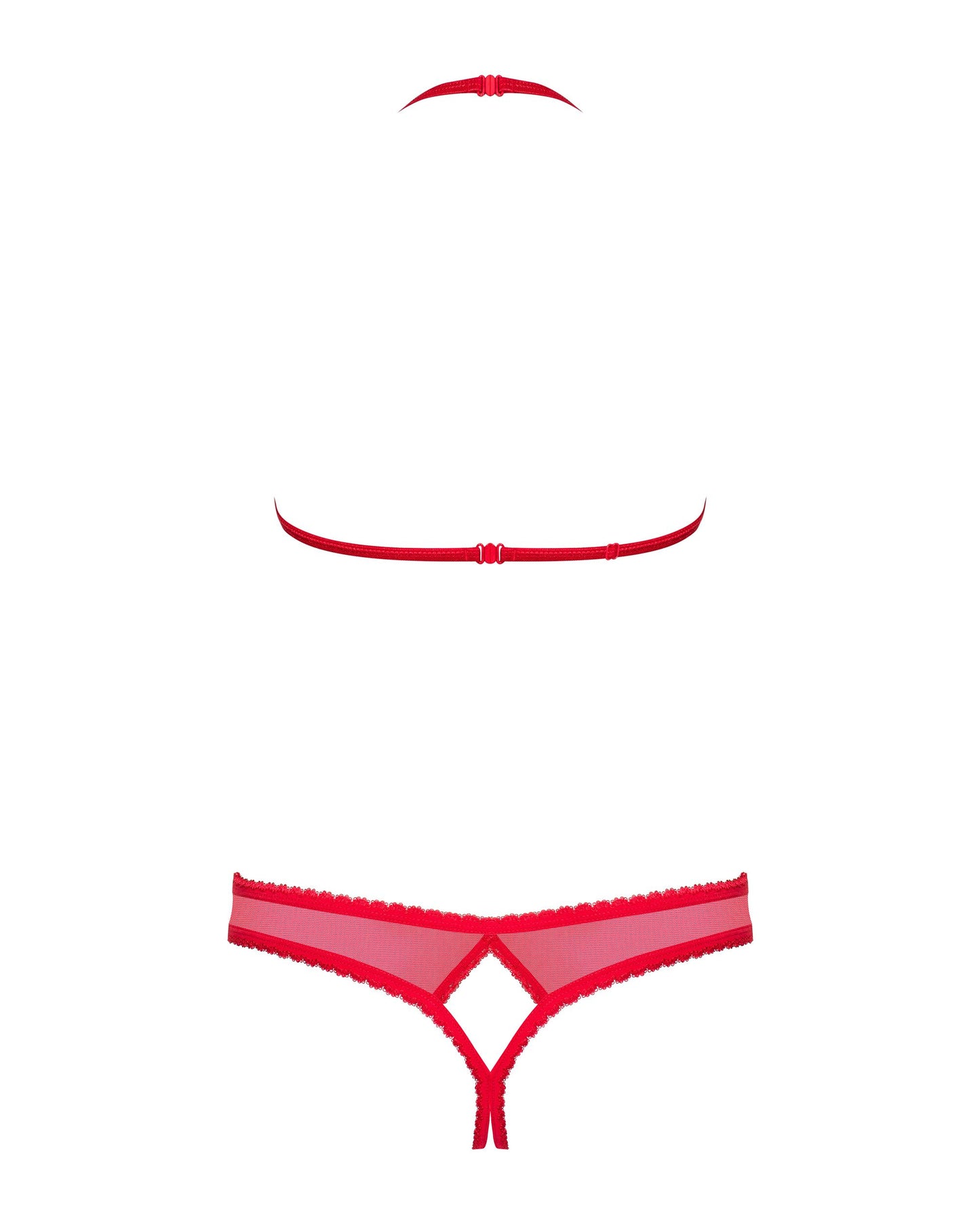 Obsessive - 870-sec-3 Two-piece Set - Red