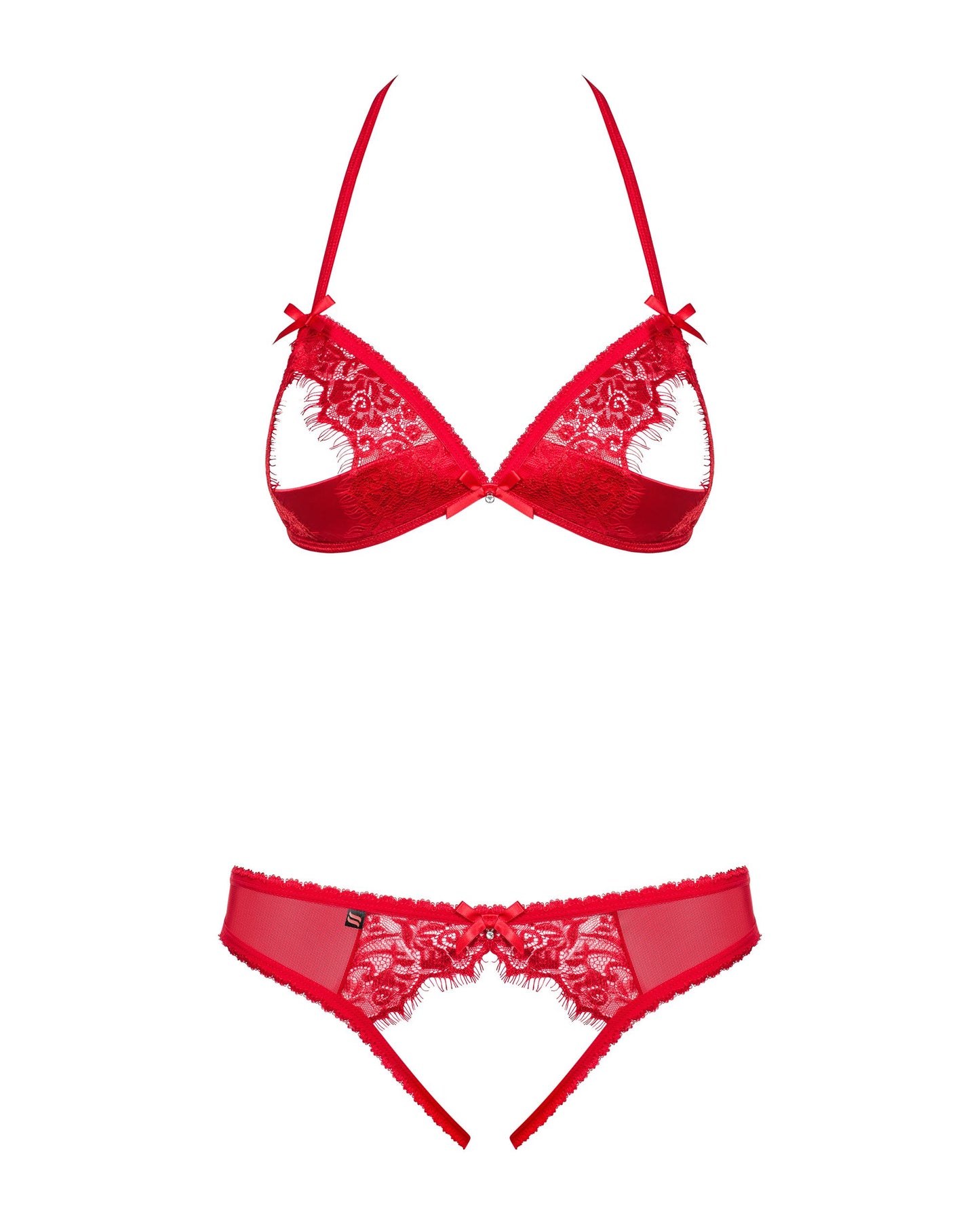 Obsessive - 870-sec-3 Two-piece Set - Red