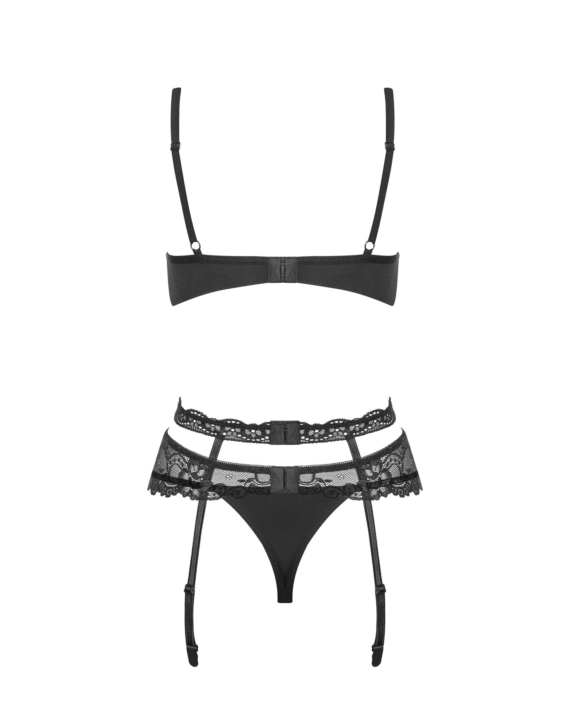 Obsessive - Heartina Three-piece Garter Set