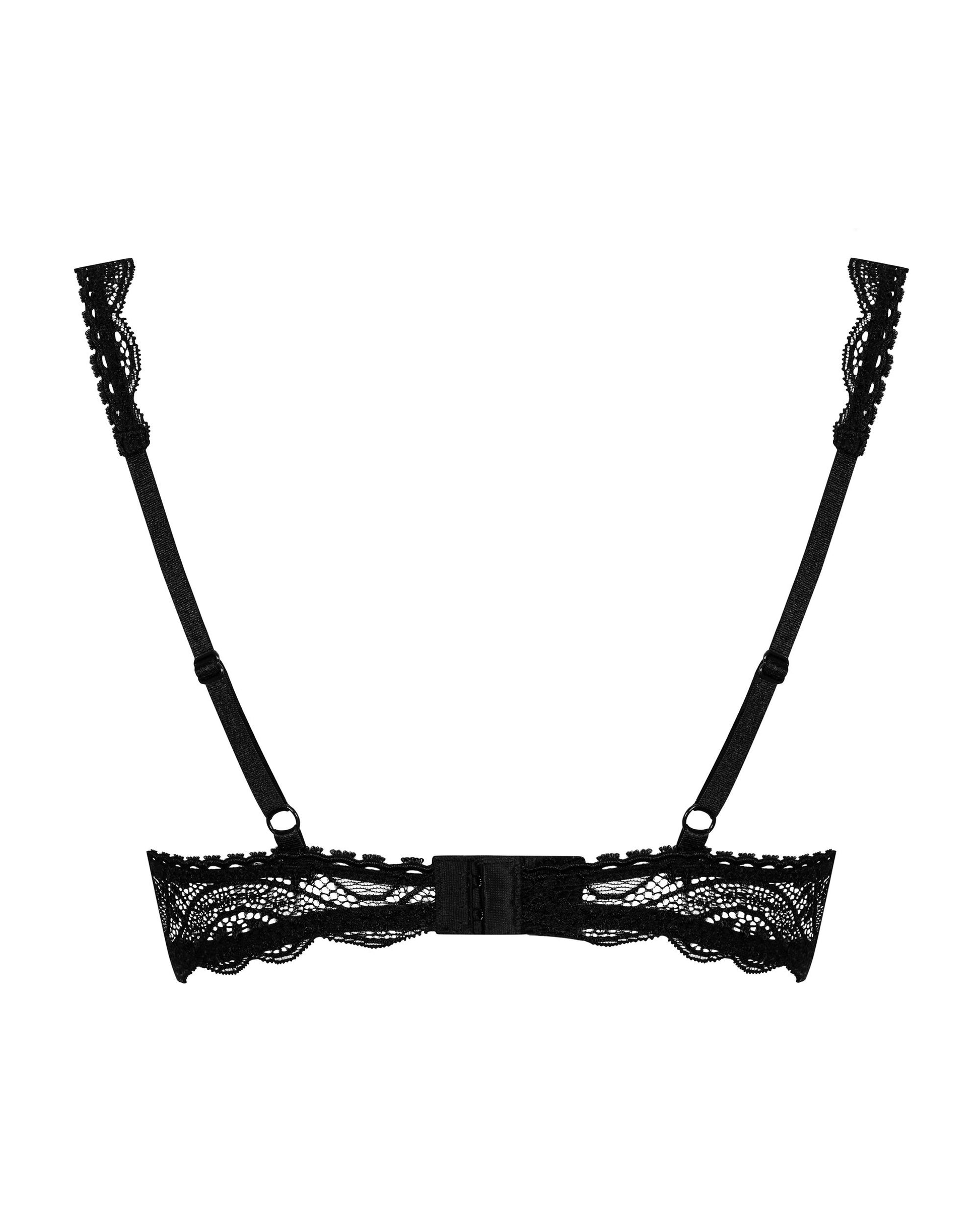 Obsessive - Miamor Bra With Quarter Cups - Black