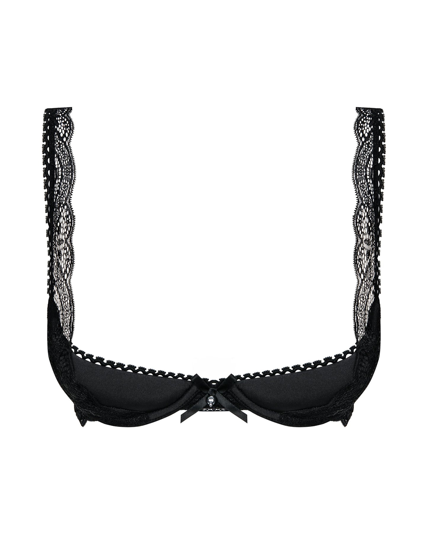 Obsessive - Miamor Bra With Quarter Cups - Black