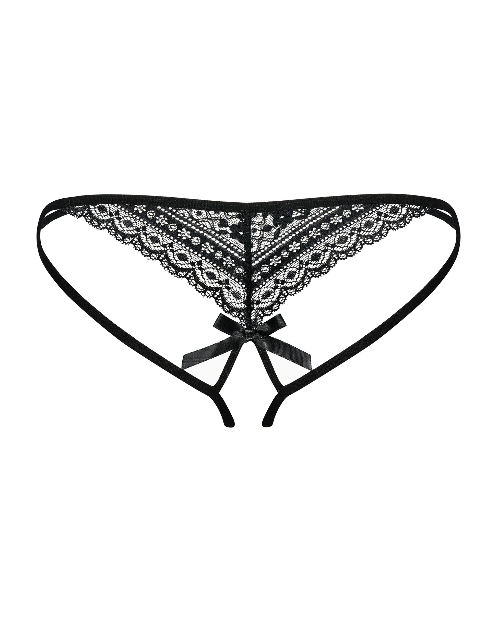 Obsessive - Picantina Crotchless Thong - Black