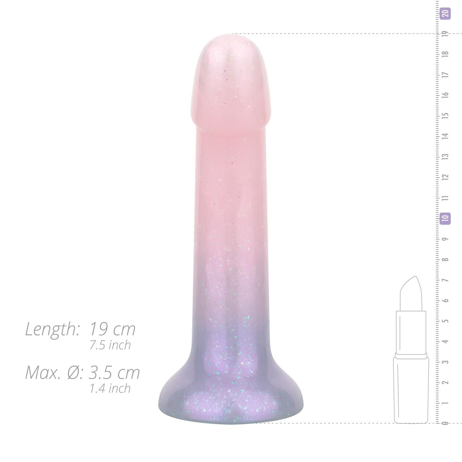 Mermaid Ombre Dildo - 19 cm