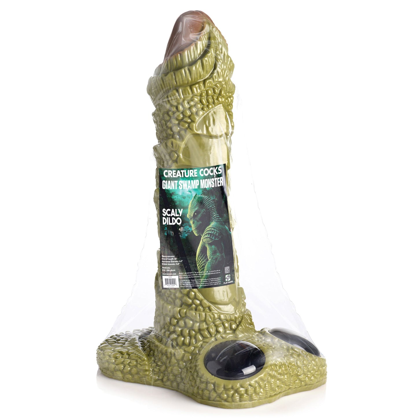XR Brands - Giant Scaly Swamp Monster Dildo - Green