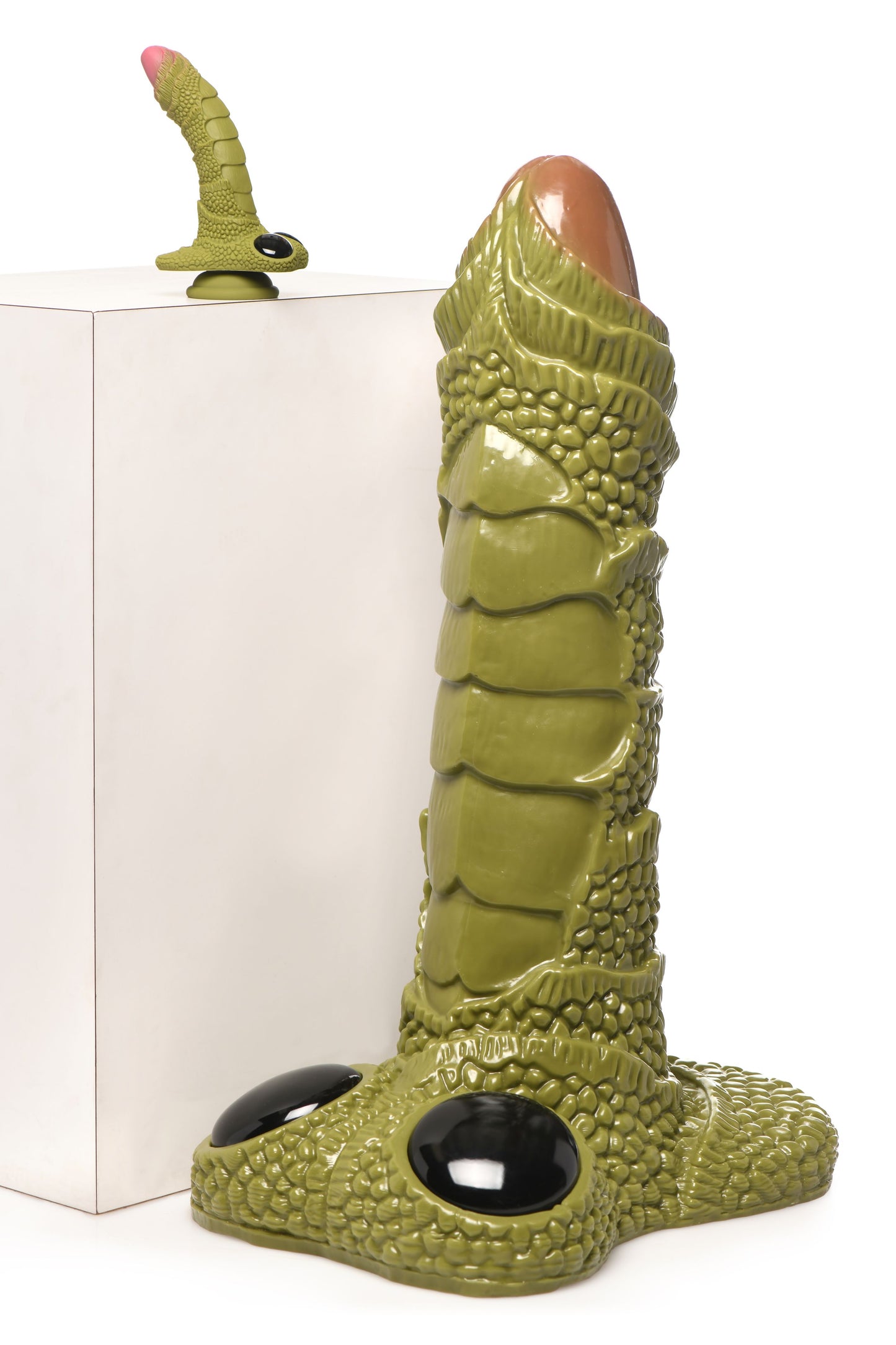 XR Brands - Giant Scaly Swamp Monster Dildo - Green