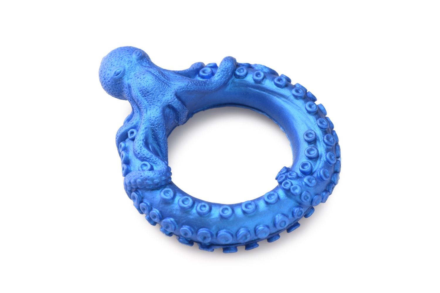 XR Brands - Poseidon's Octo-Ring Silicone Cock Ring - Blue