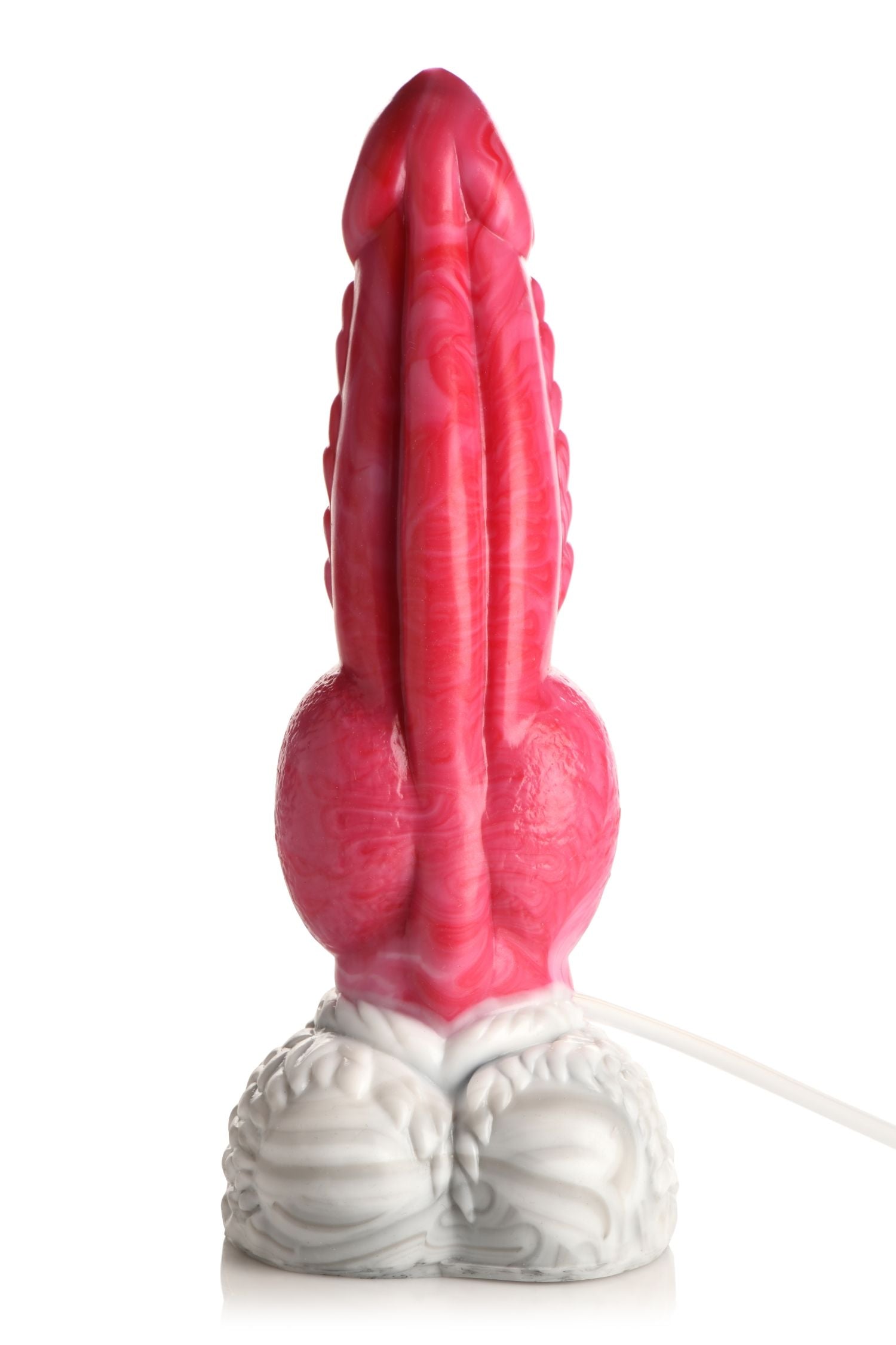 XR Brands - Resurrector Phoenix Squirting Silicone Dildo - Red/White