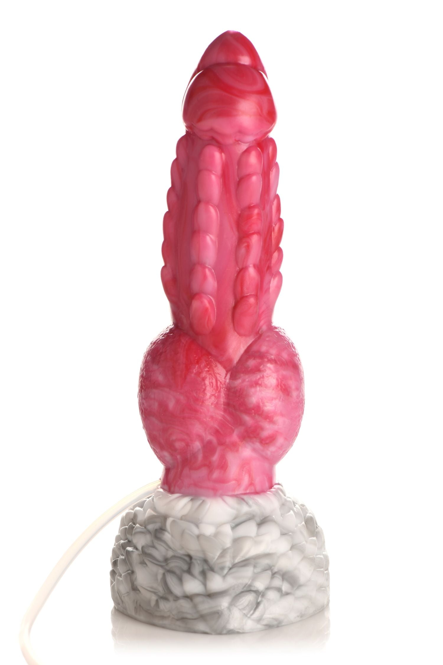 XR Brands - Resurrector Phoenix Squirting Silicone Dildo - Red/White