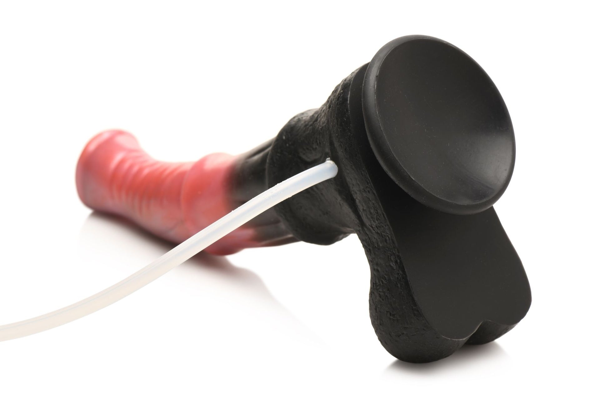 Creature Cocks - Centaur Explosion Squirting Silicone Dildo - Black/Red