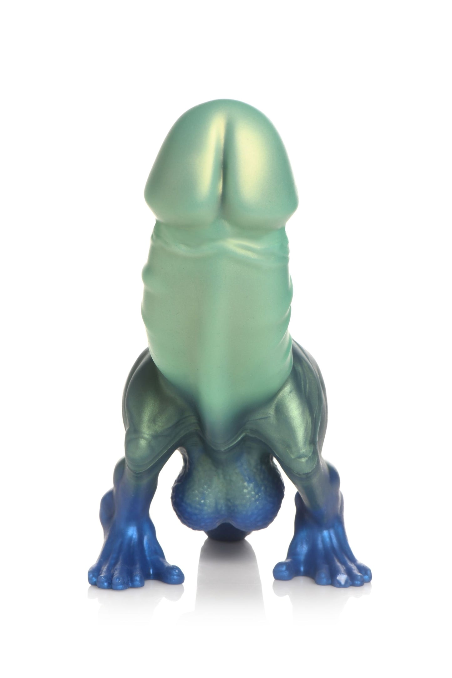 XR Brands - Jurassic Cock Dinosaur Dildo - Green & Blue