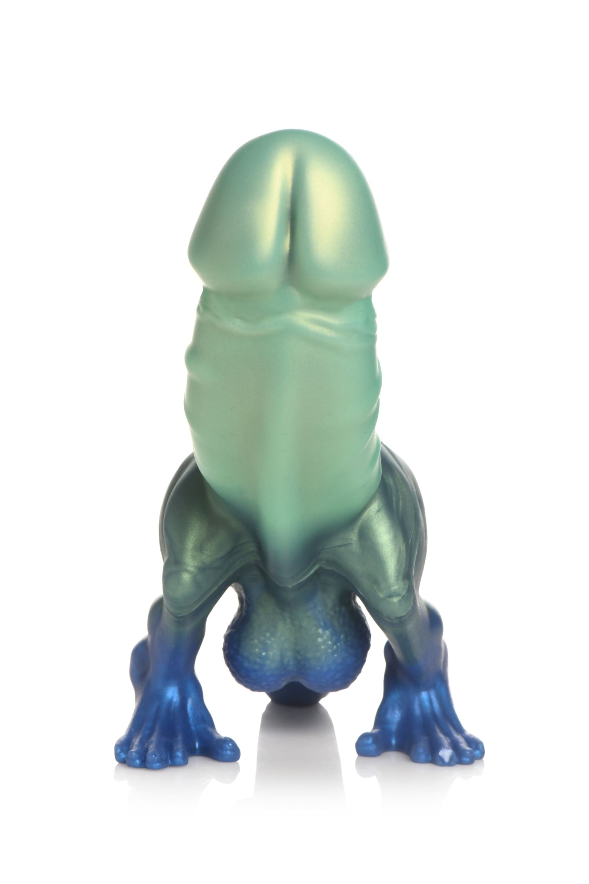 XR Brands - Jurassic Cock Dinosaur Dildo - Green & Blue