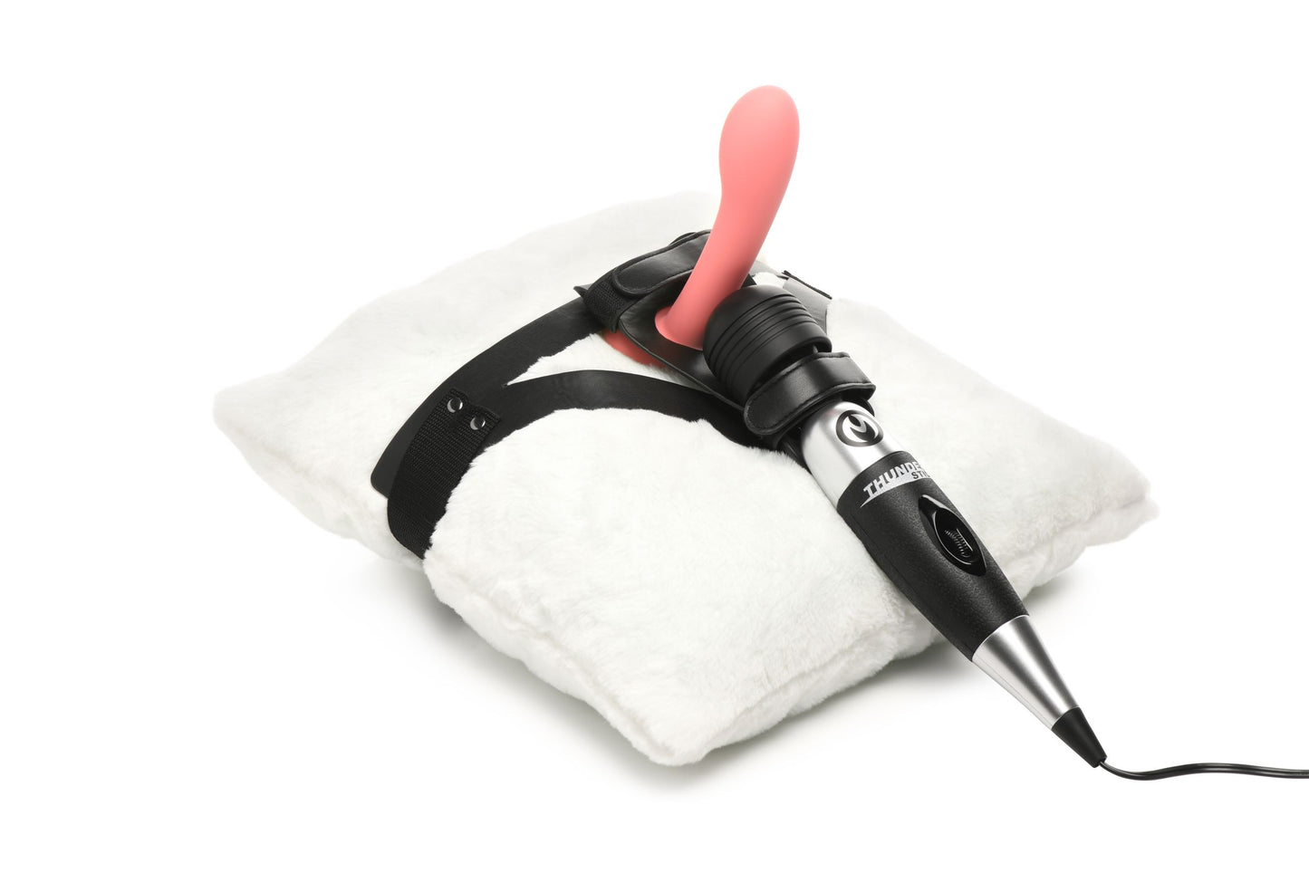 XR Brands - Thunder Strap Wand Thigh Harness - Black