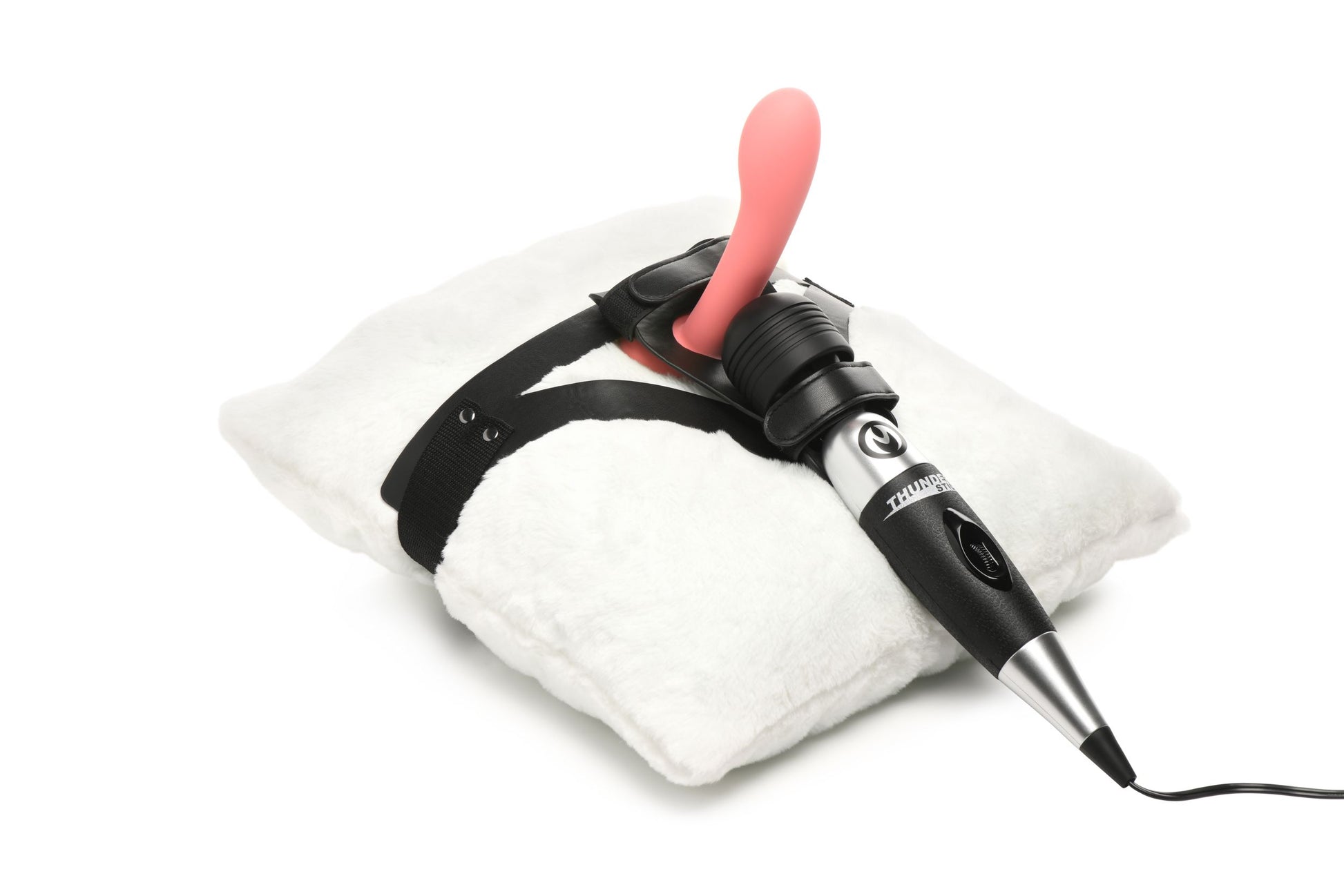 XR Brands - Thunder Strap Wand Thigh Harness - Black