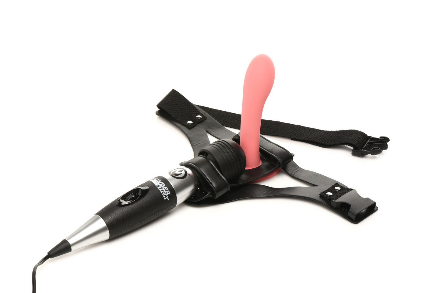 XR Brands - Thunder Strap Wand Thigh Harness - Black