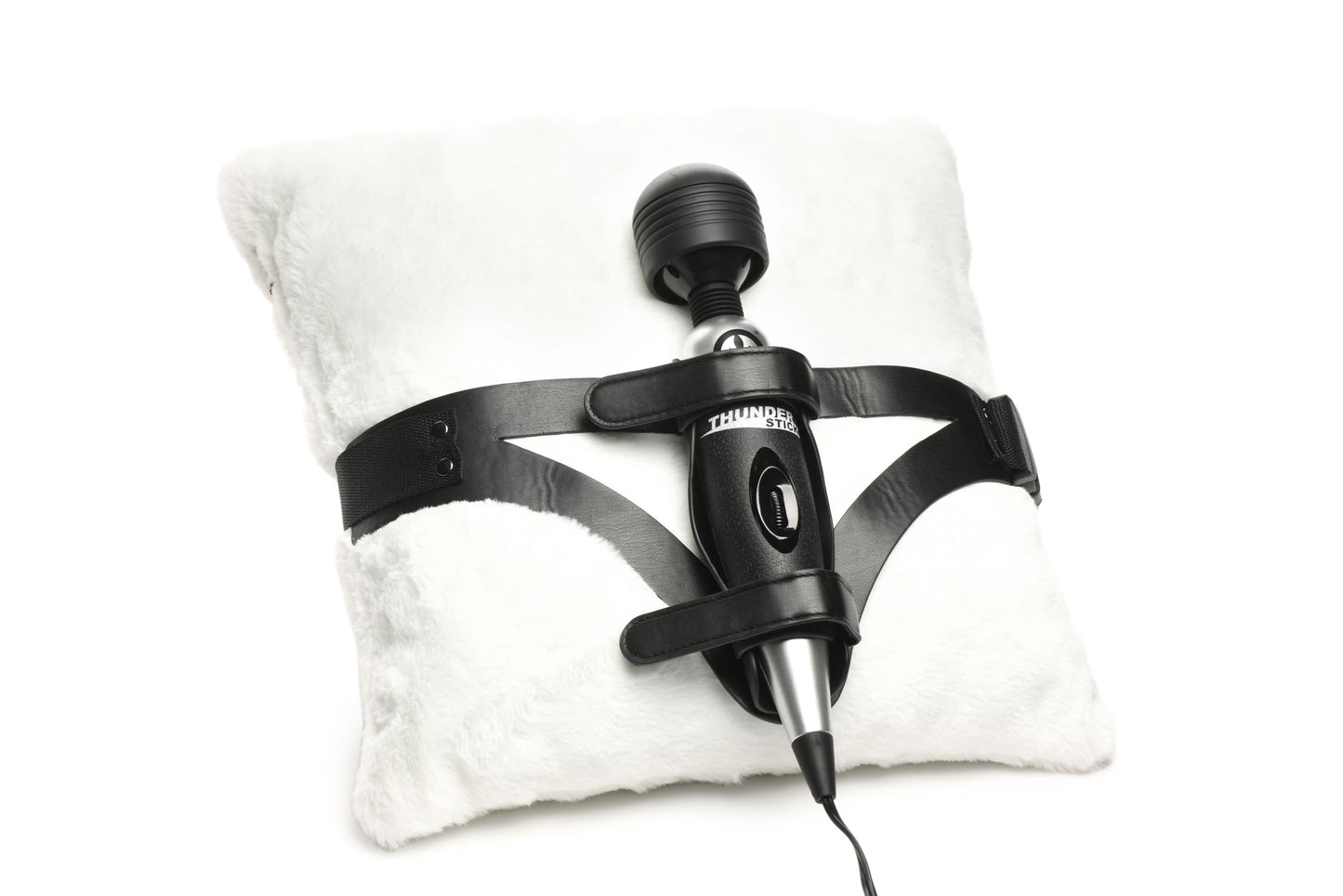 XR Brands - Thunder Strap Wand Thigh Harness - Black