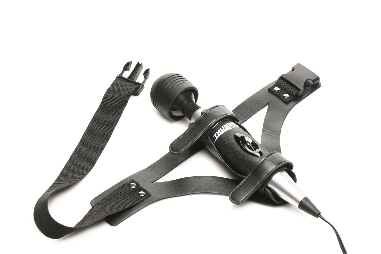 XR Brands - Thunder Strap Wand Thigh Harness - Black